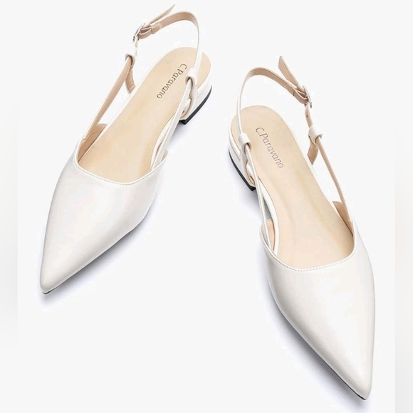 C.Paravano Women's Slingback Flats Pointed Toe Flats for Women NEW! Sz 8.5 - Picture 1 of 6